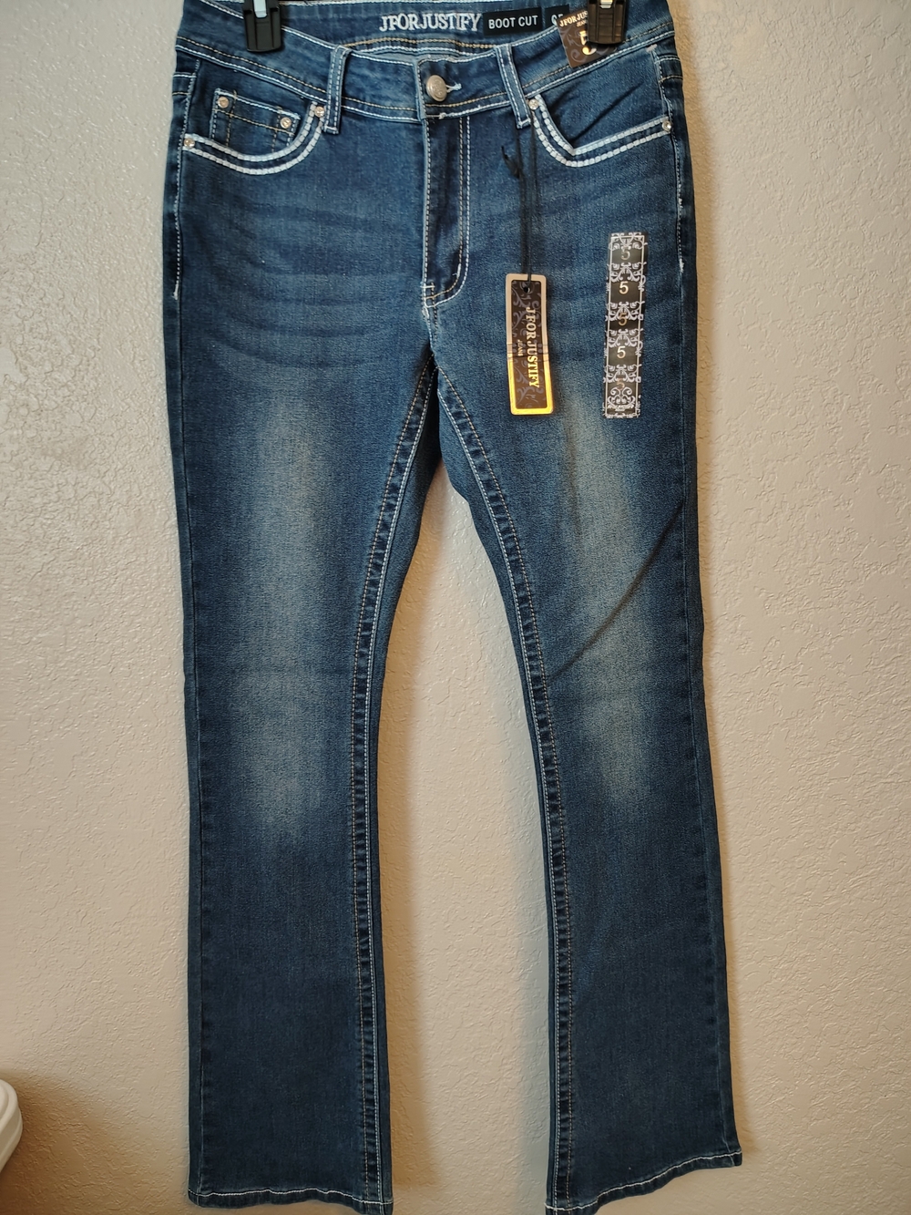 J.R. JUSTIFY Boot Cut Jeans - Dark Blue Wash